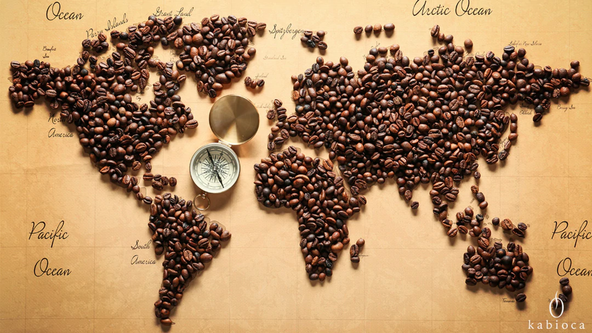 Carte du monde du café