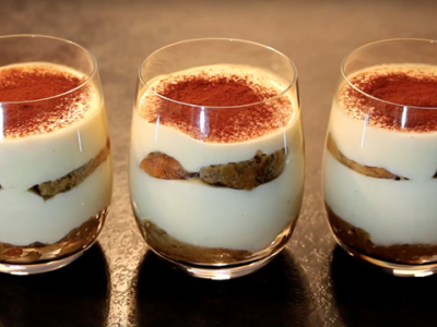 Verrines De Tiramisu Traditionnel à Base De Café Kabioca