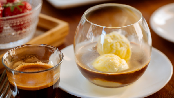 Recettes de cafés de Noël Affogato